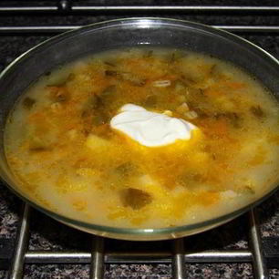 Рецепт Рассольника с перловкой и почками