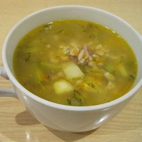 Рецепт Рассольника с перловкой