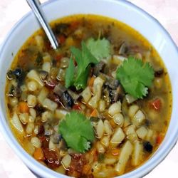 Рецепт Рассольника с почками и солеными грибами