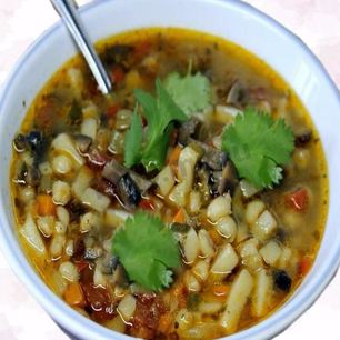 Рецепт Рассольника с почками и солеными грибами