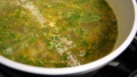 Рецепт рассольника с пшеном