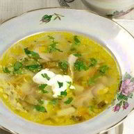 Рецепт Рассольника с рисом и бараниной