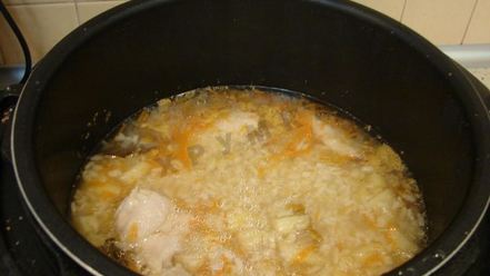 Рецепт рисового супа в мультиварке с курицей