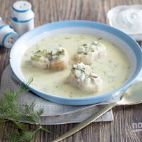 Рыбный суп с укропом