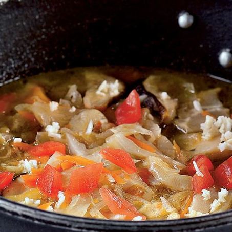 Рецепт Постных щей из кислой капусты