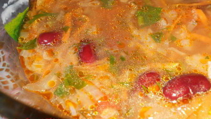 Рецепт постных щей с фасолью