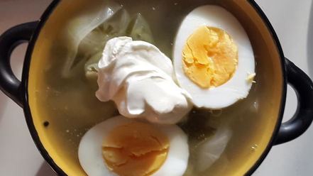 Рецепт постных щей с капустой и щавелем