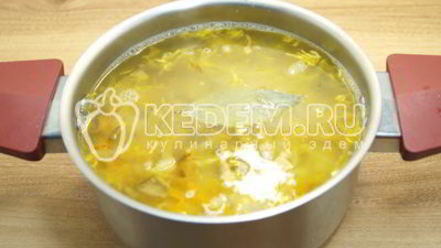 Рецепт щей грибных с перловкой