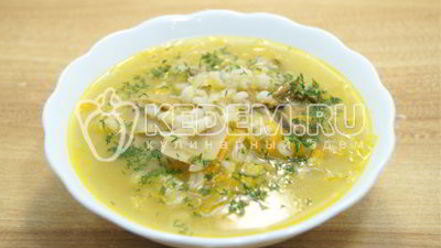 Рецепт щей грибных с перловкой