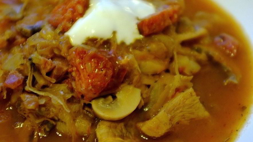 Рецепт щей из кислой капусты с грибами