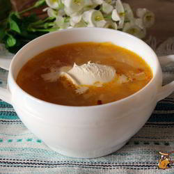 Рецепт Щей из кислой капусты с перловкой на мясном бульоне