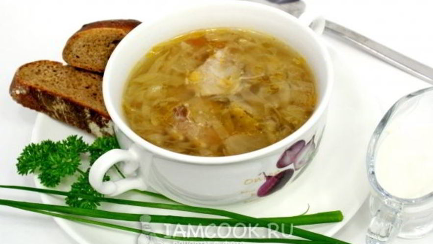 Рецепт щей из квашеной капусты в мультиварке