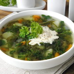 Рецепт Щей из щавеля и крапивы