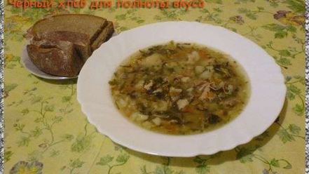 Рецепт щей из щеницы