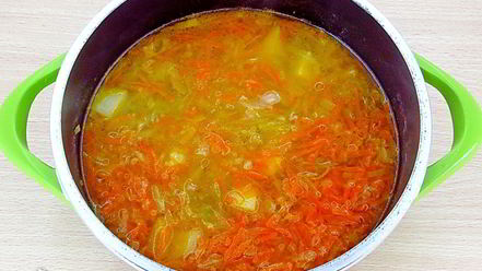 Рецепт щей из свежей капусты с плавленым сыром