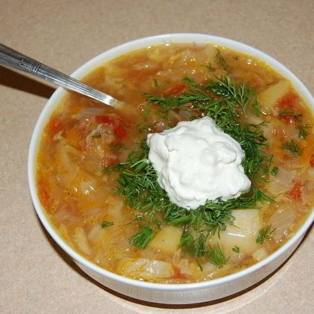 Рецепт Щей из свежей капусты со свининой