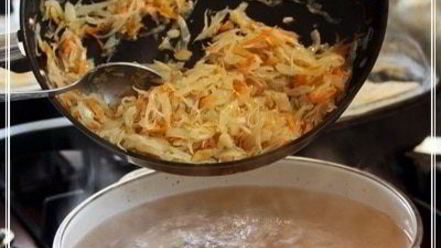 Рецепт щей постных с гречкой и квашеной капустой