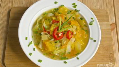 Рецепт Щей постных