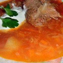 Рецепт Щей Русских с гречкой и говядиной