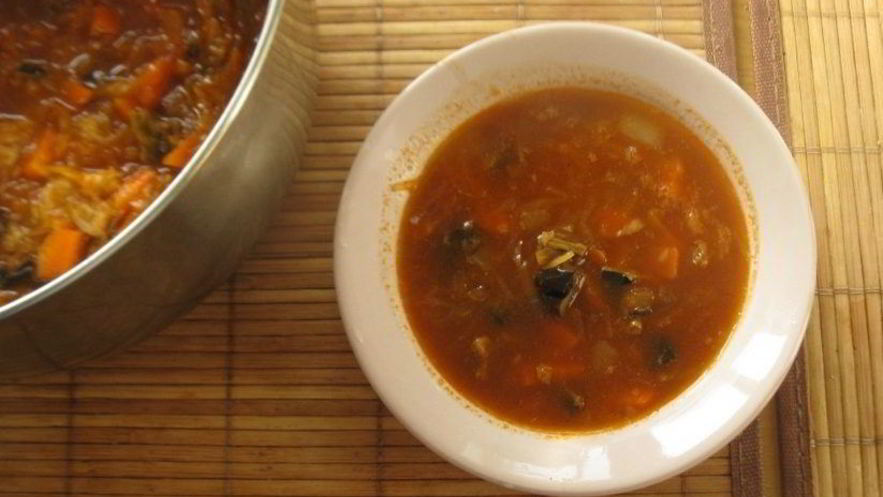 Рецепт щей с грибами