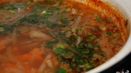 Рецепт Щей с копчеными ребрышками