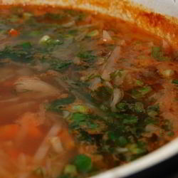 Рецепт Щей с копчеными ребрышками