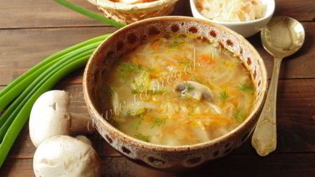Рецепт щей с квашеной капустой и грибами