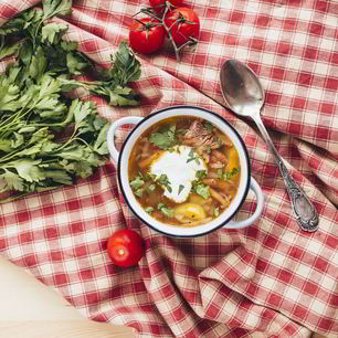 Рецепт Щей с опятами