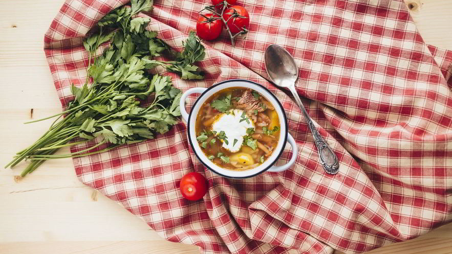 Рецепт щей с опятами