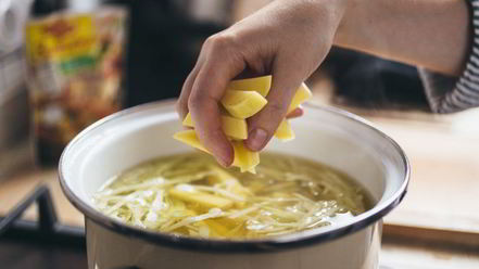 Рецепт щей с опятами