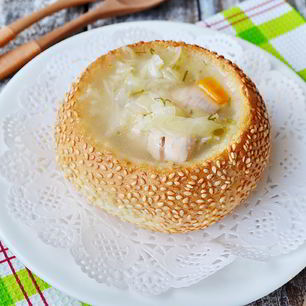 Рецепт Супа Щи в хлебе