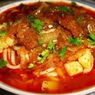 Рецепт Густого супа Шурпа с говядиной