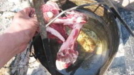 Рецепт шурпы из баранины на костре