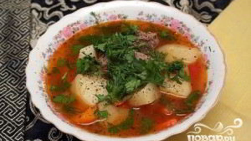 Рецепт шурпы из баранины по-узбекски