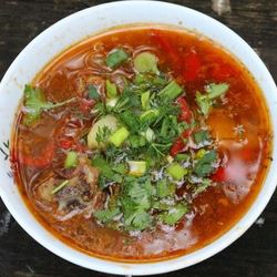 Рецепт Шурпы из баранины в казане на костре