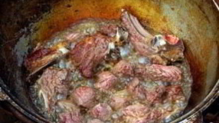 Рецепт шурпы из баранины в казане