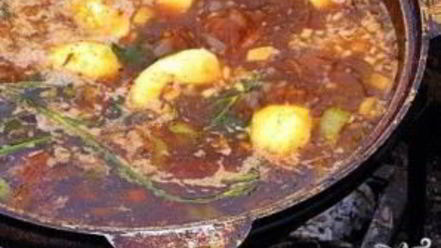 Рецепт шурпы из баранины в казане