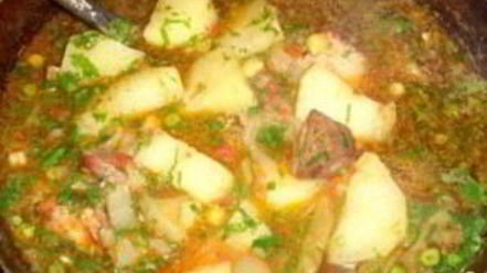 Рецепт шурпы из свинины в казане