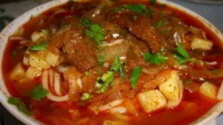 Рецепт шурпы из свинины в казане