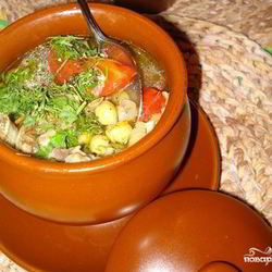 Рецепт Шурпы в горшочках