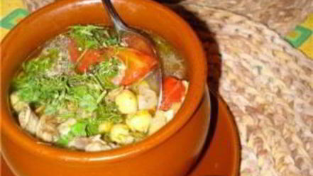 Рецепт шурпы в горшочках