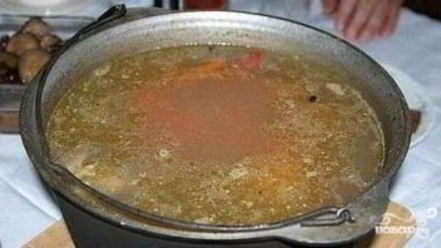Рецепт шурпы в казане на костре