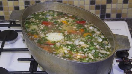 Рецепт супа шурпа из говядины в казане