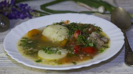 Рецепт супа шурпа из говядины в казане