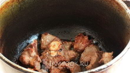 Рецепт жареной шурпы по-узбекски