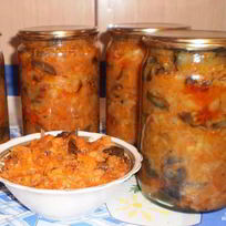 Рецепт Грибной солянки с помидорами на зиму