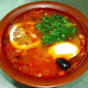 Рецепт Классической сборной солянки с каперсами