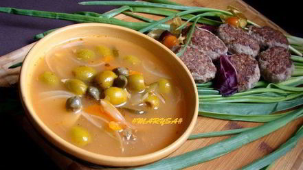 Рецепт легкой рыбной солянки