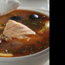 Рецепт Рыбной солянки с кальмарами