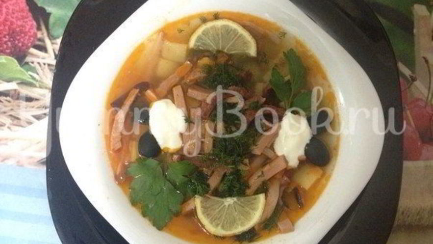 Рецепт сборной солянки в мультиварке